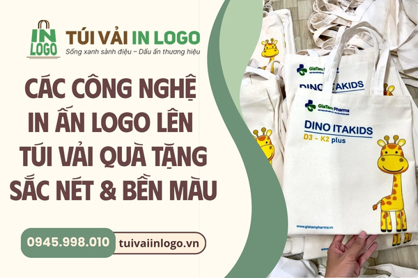 Các công nghệ in logo lên túi vải sắc nét và bền màu