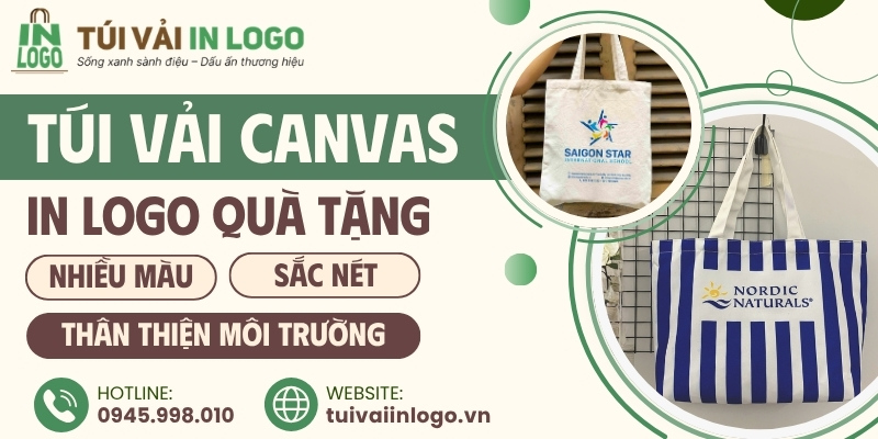Tìm hiểu về túi vải canvas in logo làm quà tặng doanh nghiệp