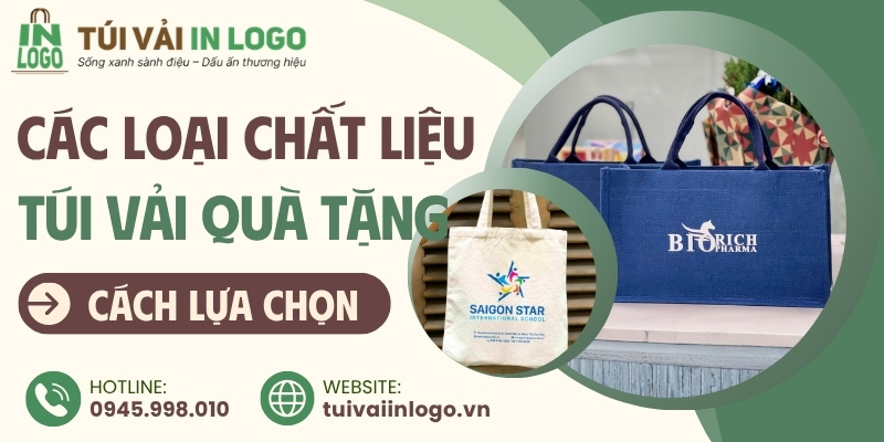Top 3 chất liệu túi vải phổ biến và cách lựa chọn cho doanh nghiệp